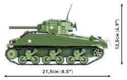 Americký střední tank Sherman M4A3 COBI 2570 - World War II