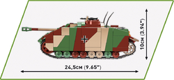 Deutscher schwerer Sd.Kfz. 173 JAGDPANTHER COBI 2573 - Limited Edition WWII - kopie