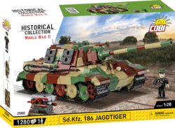 Deutscher schwerer Jagdpanzer Jagdtiger Sd.Kfz. 186 COBI 2580 - Zweiter Weltkrieg 1:28