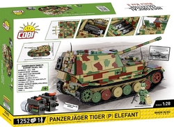 German heavy tank destroyer Panzerjäger Tiger (P) Sd.Kfz.184 Elefant COBI 2582 - World War II 1:28