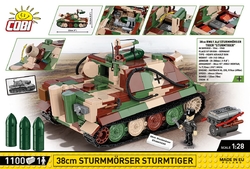 German self-propelled rocket launcher Sturmtiger COBI 2584 - Limited Edition WWII 1:28 - kopie