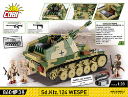 German self-propelled rocket launcher 38 cm Sturmmörser TIGER Sturmtiger COBI 2585 - World War II 1:28 - kopie