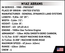 Americký tank M1A2 SEPv3 ABRAMS COBI 2623 - Armed Forces - kopie