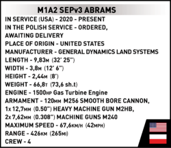 Tank M1A2 ABRAMS COBI 2623 - Armed Forces