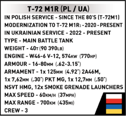 Tank T-72M1R COBI 2624 - Armed Forces 1:35