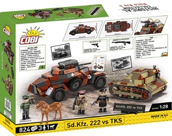 German armored vehicle Sd.Kfz. 222 vs Polish light tank TKS (September 1939) COBI 2656 - Limited Edition WW II 1:28