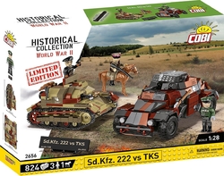 German armored vehicle Sd.Kfz. 222 vs Polish light tank TKS (September 1939) COBI 2656 - Limited Edition WW II 1:28