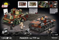Set tanků Panzer I vs 7TP DW COBI 2659 - Limited Edition WW II 1:28