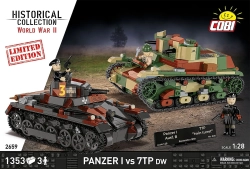 Set tanků Panzer I vs 7TP DW COBI 2659 - Limited Edition WW II 1:28