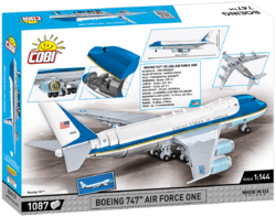 Dopravné lietadlo amerických prezidentov Boeing 747 Air Force One COBI 26610 - Boeing 1:144