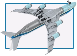 Dopravní letadlo Boeing 747 Air Force One COBI 26610A - Boeing 1:144