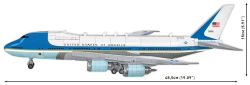 Dopravní letadlo Boeing 747 Air Force One COBI 26610A - Boeing 1:144