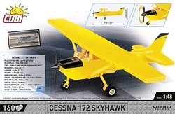 Americké hornoplošné civilné lietadlo Cessna 172 Skyhawk COBI-26620 1:48 - kopie