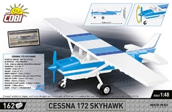Americké hornoplošné civilné lietadlo Cessna 172 Skyhawk COBI-26621 1:48 - kopie