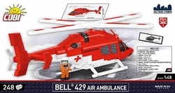 Civilný viacúčelový vrtuľník Bell 407 COBI - Action Town 1:48 - kopie