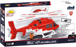 Civilný viacúčelový vrtuľník Bell 407 COBI - Action Town 1:48 - kopie