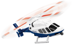 Civilný viacúčelový vrtuľník Bell 407 COBI - Action Town 1:48 - kopie