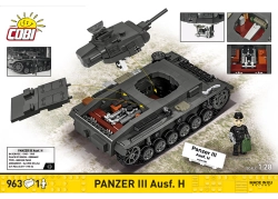 Německý střední tank Panzer III Ausf. H COBI 2672 World War II 1:28