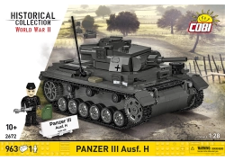 Německý střední tank Panzer III Ausf. H COBI 2672 World War II 1:28