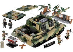 Německý těžký stíhač tanků 12,8cm Panzerjäger Tiger Ausf.B Jagdtiger  COBI 2673 - Limited Edition WW II 1:28