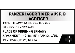Německý těžký stíhač tanků Panzerjäger Tiger Ausf.B Jagdtiger  COBI 2674 World War II 1:28