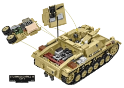 Německé samohybné útočné dělo Sturmgeschütz III Ausf.D COBI 2675 - Limited Edition WW II 1:28
