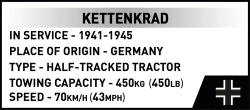 Americký lehký stíhač tanků M18 Hellcat & Kettenkrad COBI 2678 - Limited Edition WW II 1:28