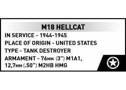 Americký lehký stíhač tanků M18 Hellcat COBI 2679 - World War  II 1:28