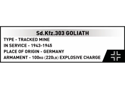 Německá pásová bomba Goliath - Varšavské povstání COBI 2680 - World War II 1:28