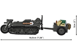 Německé polopásové vozidlo Kettenkrad COBI 2681 - World War II 1:28