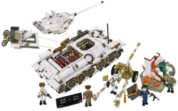 Ruský střední tank T-34-85 & 7.5 PaK 40 COBI 2682 - Limited Edition WW II 1:12