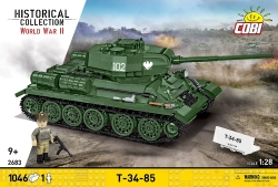 Ruský střední tank T-34-85 COBI 2683 - World War II 1:28