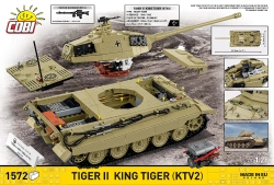 Německý těžký tank Tiger II King Tiger (KTV2) COBI 2686 - World War II 1:28
