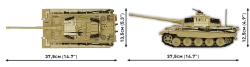 Německý těžký tank Tiger II King Tiger (KTV2) COBI 2686 - World War II 1:28