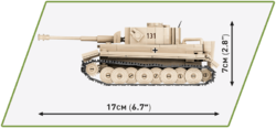 Německý tank PzKpfw VI TIGER 131 COBI 2710 - World War II - kopie
