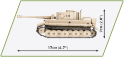 Deutscher Panzer PzKpfw VI Tiger 131 COBI 2556 - World War II - kopie