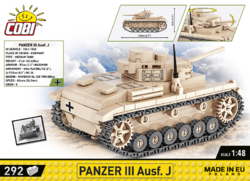 Německý střední tank Panzer III Pz. KpfW. AUSF. JE COBI 2712 - World  War II