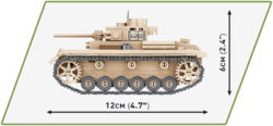 Německý střední tank Panzer III Pz. KpfW. AUSF. JE COBI 2712 - World  War II