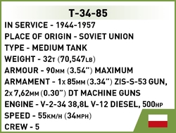 Ruský střední tank T-34-85 COBI 2716 - World  War II