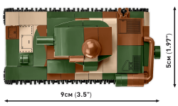 Francouzský lehký pěchotní tank RENAULT R35 COBI 2719 - World War II 1:48