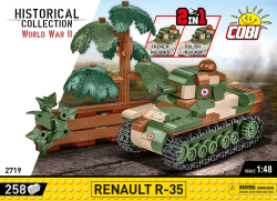 Francouzský lehký pěchotní tank RENAULT R35 COBI 2719 - World War II 1:48