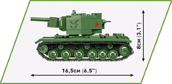 Sovětský těžký tank Kliment Voroshilov KV-2 COBI 2731 - World War II