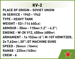 Sovětský těžký tank Kliment Voroshilov KV-2 COBI 2731 - World War II