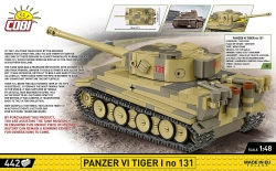 German tank Panzer VI TIGER 131 COBI 2588 - World War II 1:28 - kopie
