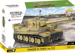 German tank Panzer VI TIGER I no 131 COBI 2734 - World War II 1:48