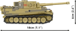 German tank Panzer VI TIGER 131 COBI 2588 - World War II 1:28 - kopie