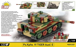 German tank PzKpfw VI TIGER I Ausf. E COBI 3124 - World War II 1:35 - kopie