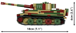 German tank PzKpfw VI TIGER I Ausf. E COBI 3124 - World War II 1:35 - kopie