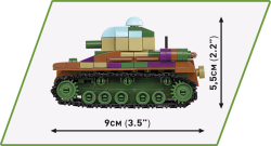 Set tanků Renault R35, Valentine IX a Penzer I COBI 2740 - World War II
