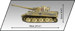 Deutscher Panzer PzKpfw VI TIGER 131 COBI 2801 - Executive Edition WWII 1:12